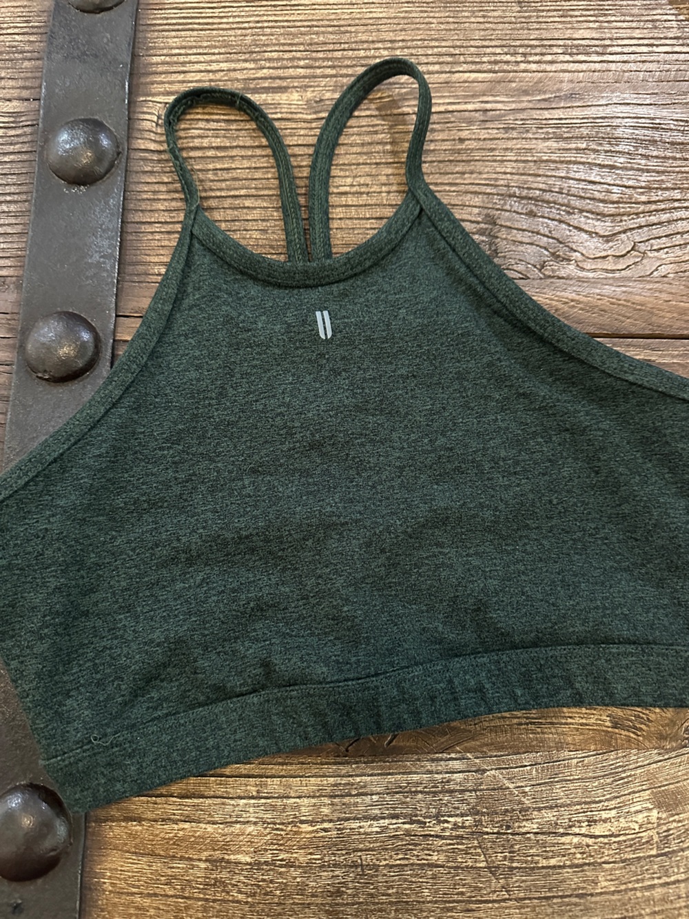 Women's NOBULL Green High-Neck Sports Bra Top